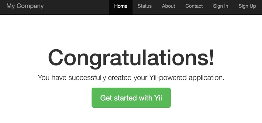 Programming with Yii - The Hello Home Page