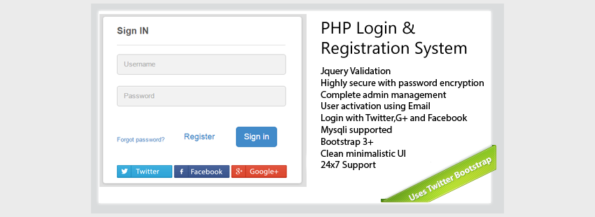 Secure-PHP-Login  Registration System