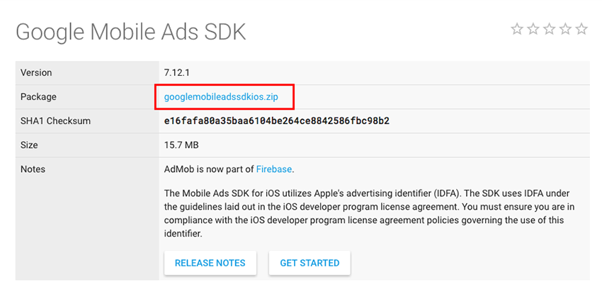 Download Google Mobile SDK package