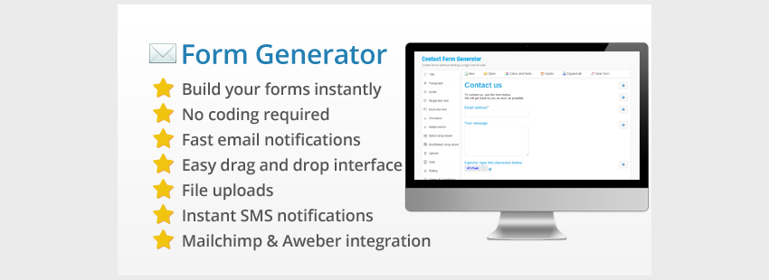 Contact Form Generator - Easy  Powerful Form Builder