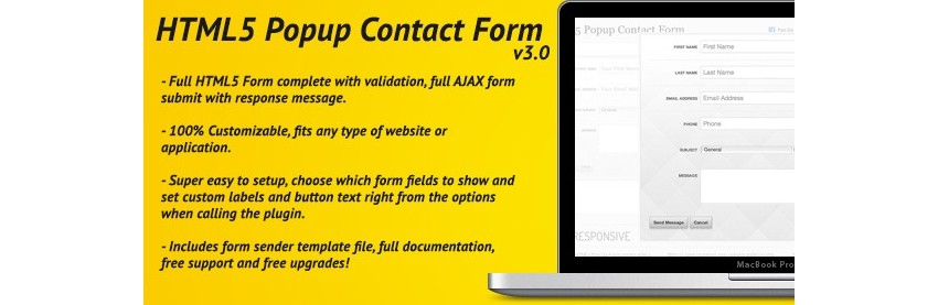 HTML5 Pop-Up Contact Form With Ajax
