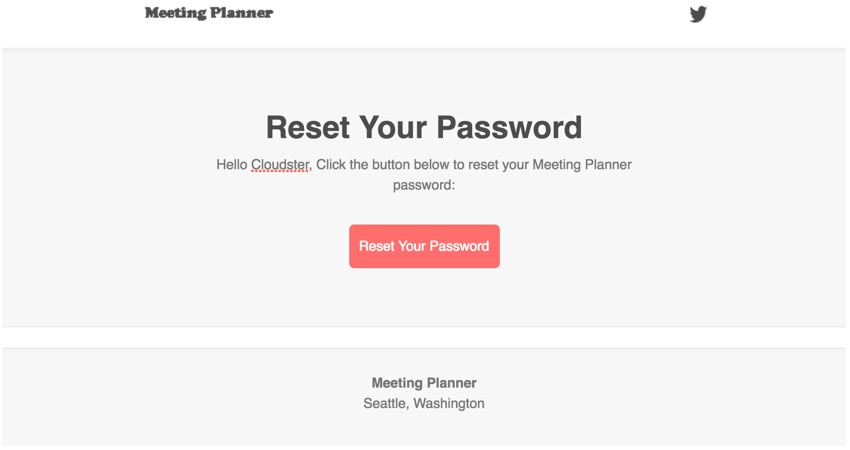 Meeting Planner Inlining - Completed Reset Your Password Email