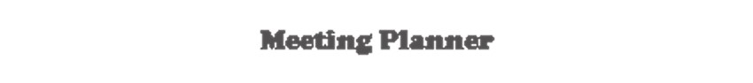 Meeting Planner Templates - Logo