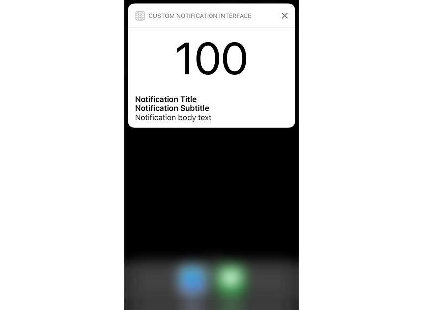 Custom Notification Interface