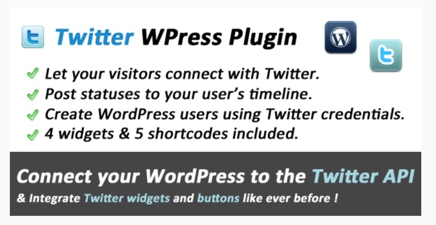 Twitter Connect and Widgets for WordPress