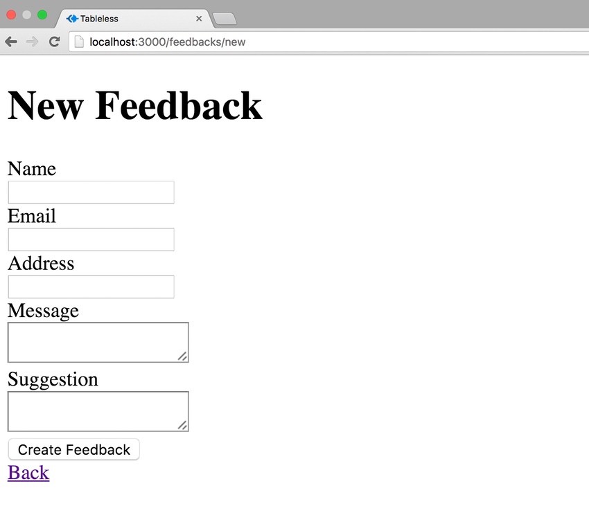 The Feedback Page