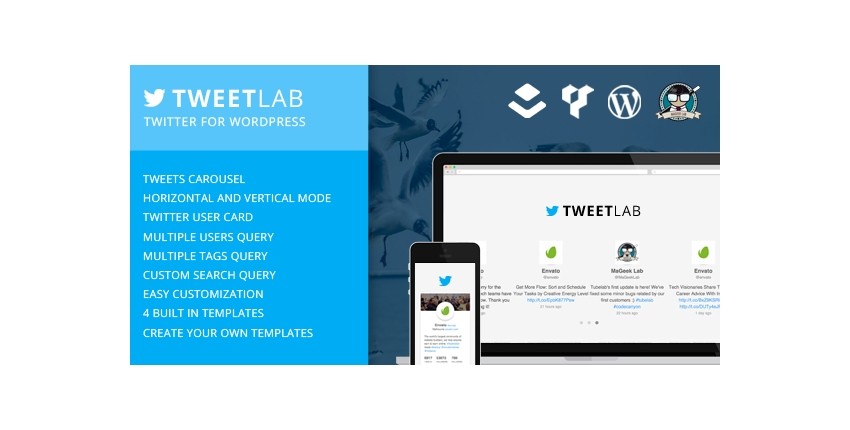 Tweetlab - Twitter Slider  Usercard For WordPress