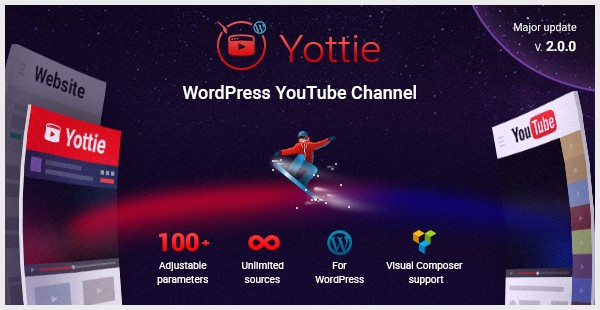 YouTube Channel WordPress Plugin  Yottie