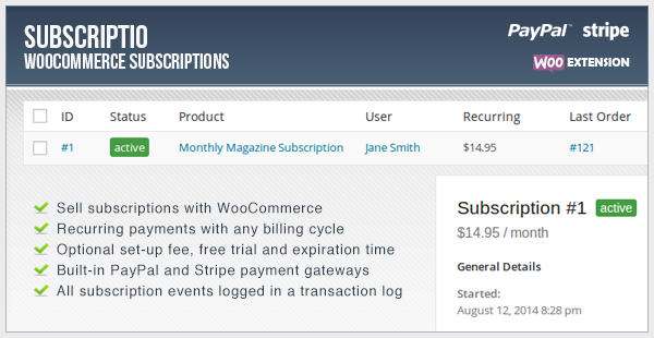 Subscriptio - WooCommerce Subscriptions
