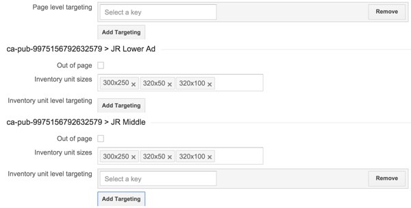 Optimizing DFP Revenue - An Example of Multiple Ad Sizes