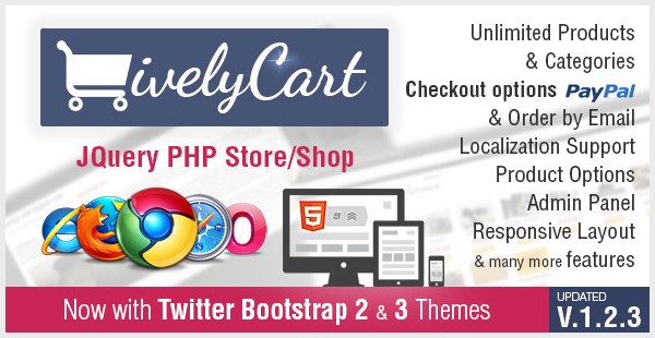 LivelyCart - A JQuery PHP Store  Shop