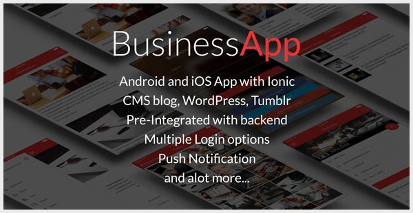 BusinessApp - Ionic iOSAndroid Full Application with Powerful CMS