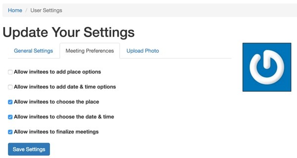 Customizing Meeting View - User settings with meeting preferences