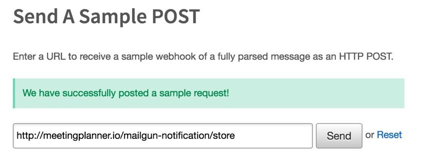 Mailgun Store - A Successful Notification Test
