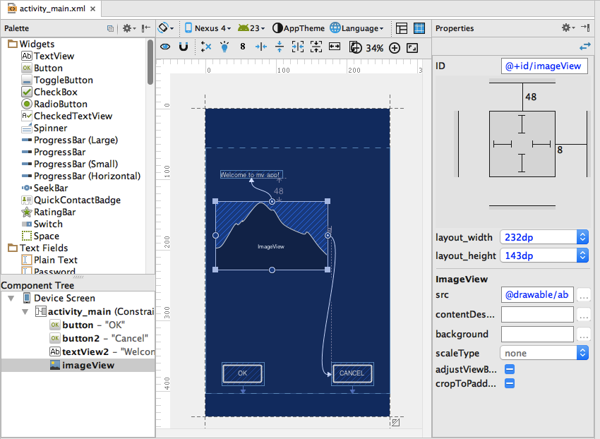 The New Layout Editor in Android Studio 22 Preview 1