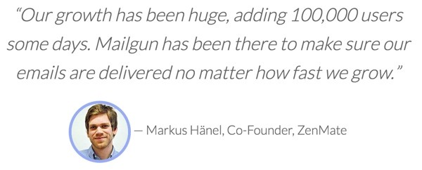 Exploring Mailgun - Markus Hanel ZenMate Co-Founder Testimonial