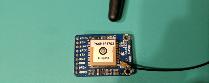 GPS module and Adafruit breakout board