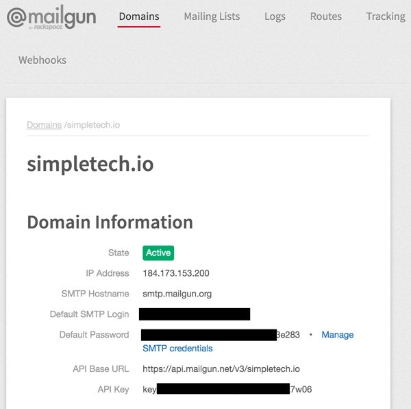 Mailgun Plugin - Mailgun Control Panel for Your Domain with Keys