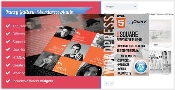 uSquare - Universal Responsive WordPress Grid for Team Members Logos Portfolio Products and More