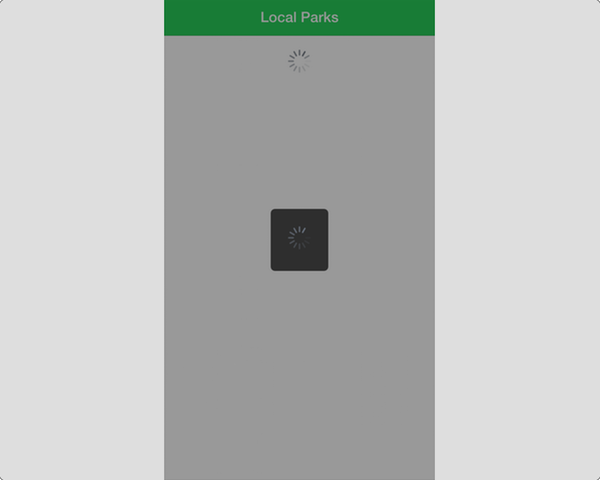 Ionic Loader Overlaying the App