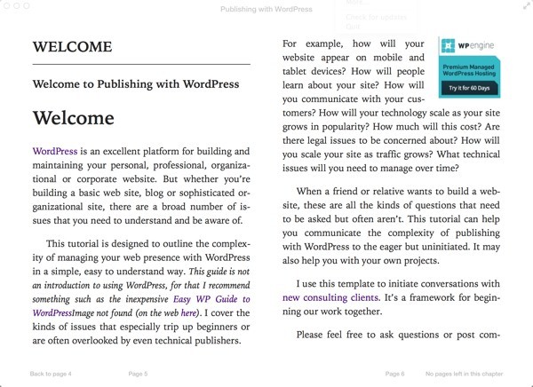 Publishing with WordPress as an ePub