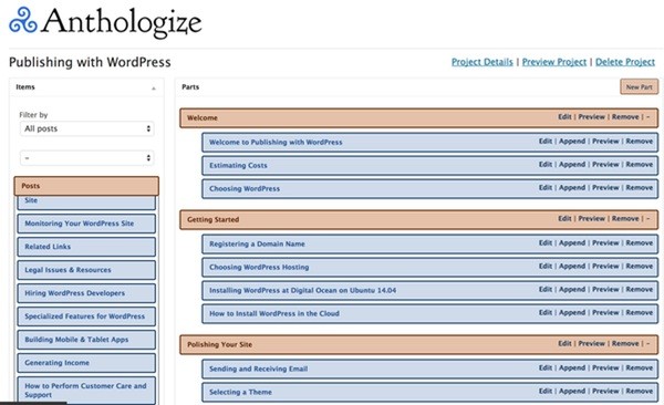 Anthologize Makes It Easy to Organize Your eBook