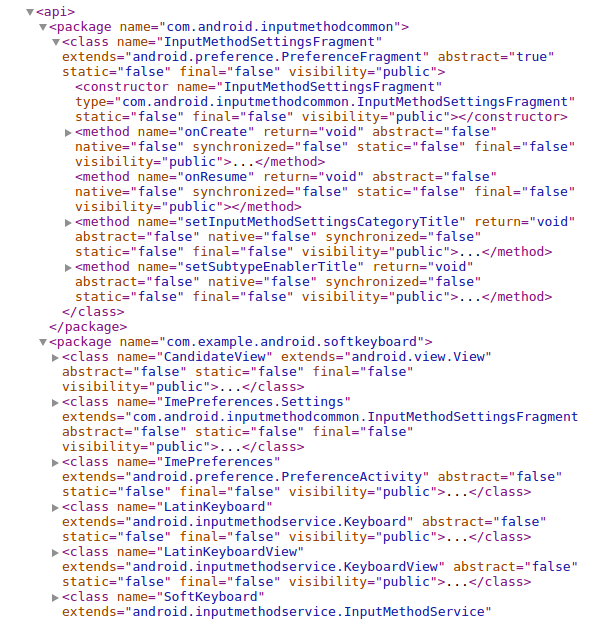 Disassembled Code in XML