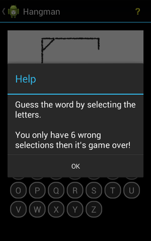 Android Hangman Game Help