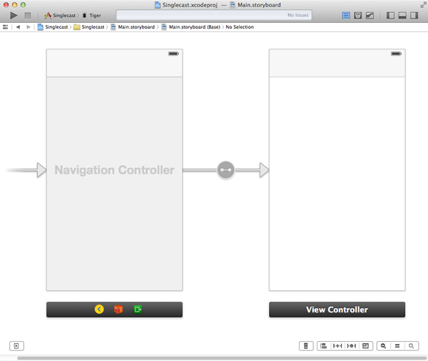 Embed the view controller in a navigation controller.