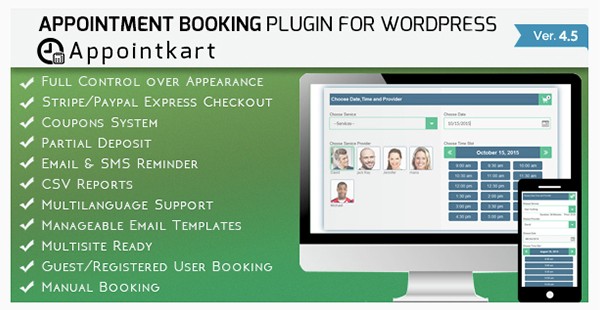 Appointment Booking and Scheduling for Wordpress - Appointkart