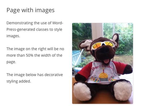 wordpress-generated-classes-IDs-3-images-screen-resized-with-styling