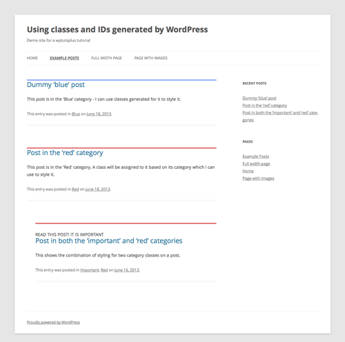 wordpress-generated-classes-IDs-6-category-styling