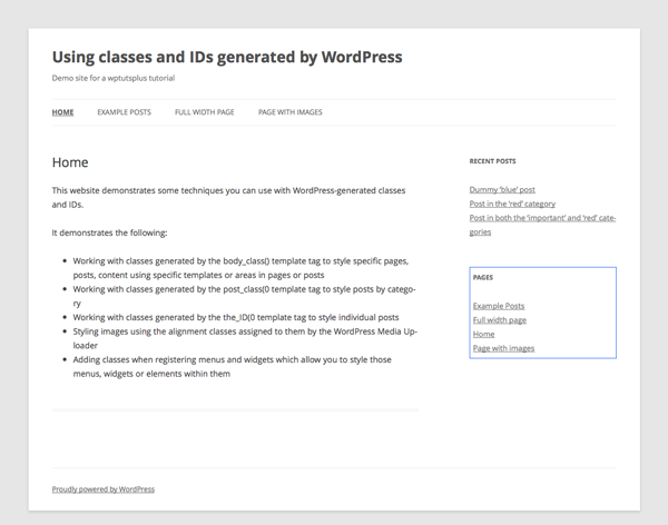 wordpress-generated-classes-IDs-8-styling-menus