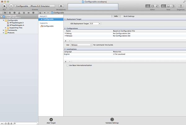 iOS Quick Tip: Managing Configurations With Ease - Project Configurations 