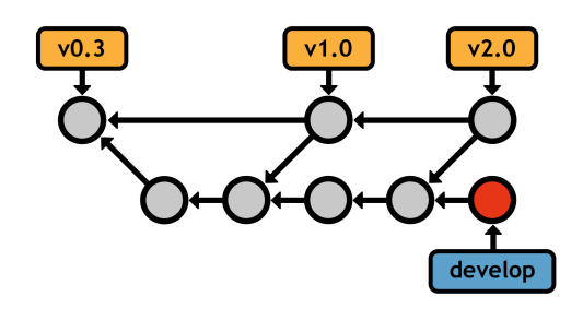 Figure 28: Using the master branch exclusively for public releases