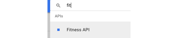 Search Box for Fitness API