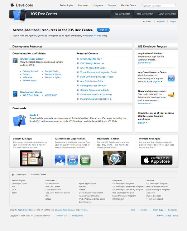 iOS Development Environment - Apple Developer Registration