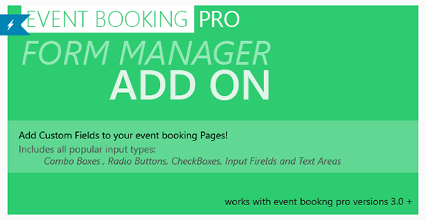 Event Booking Pro Forms Manager Add On