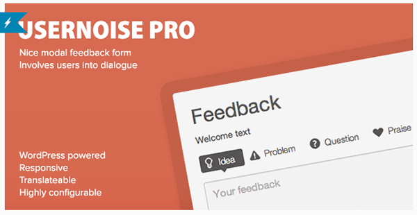 Usernoise Pro Modal Feedback  Contact Form
