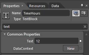 Changing the Text property of TimeHours to 12