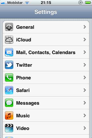 iOS 5 and The Twitter Framework (Part 1): The Settings Application - Figure 1