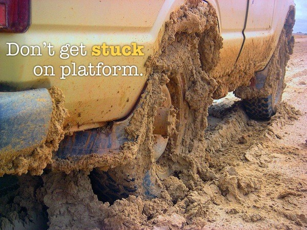Don't get stuck on platform.