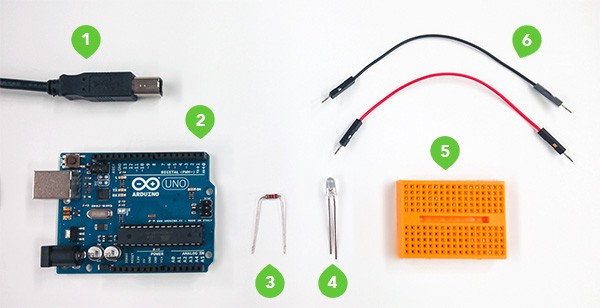 What you need to build a hardware LED with Arduino