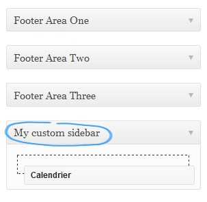 Add widgets to custom sidebars