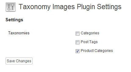 Taxonomy Images Plugin Settings Page