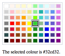 Color Palette widget