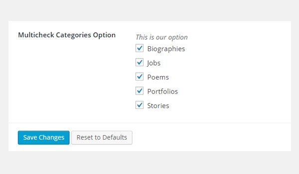 Selecting all multi-check categories