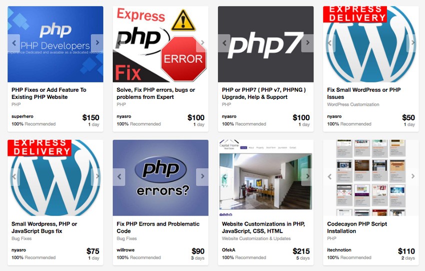 PHP developers on Envato Studio