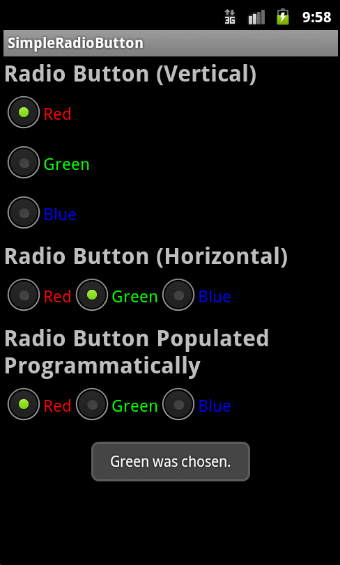 Various Ways to Use Radio Controls