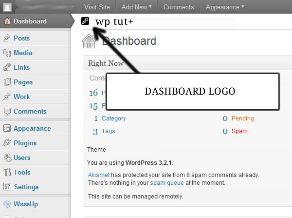WordPress Dashboard Logo Customization